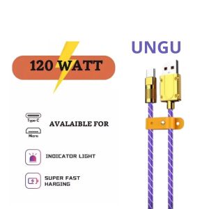 MP120-Kabel Data Fast Charging 120 W Polyster For Micro Usb Dan Type C - Micro Usb