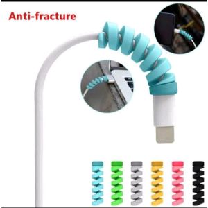 spiral cable saver pelindung kabel data casan karet anti patah headset pelindung ujung kabel /Cable K10