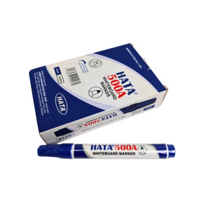 HATA 500A Whiteboard Marker Pen Bullet Tip Black Blue Red Non-Toxic Whiteboard Pen (1 Dozen/12 Pcs)