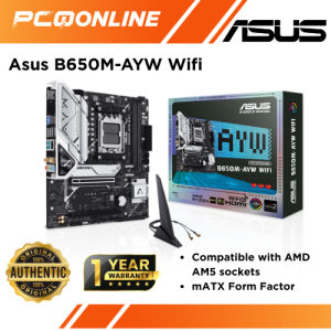 Asus B650M-AYW Wifi AM5 mATX Motherboard (B650M-AYW WIFI)