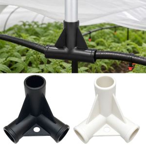 CANICECA 5pcs I.D 18/19/22mm Black Plastic Pipe Connector Elbow Straight Joint BlackWhite DIY Shelf Water Tube Joint High Quality Tent Fixed Connector Tee