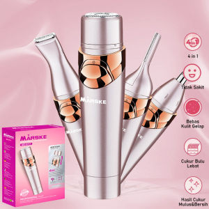 Alat Cukur Elektrik / Shaver Wanita Instrumen Penghilang Bulu Elektrik Multifungsi Pisau Cukur Perangkat Alat Cukur Elektrik Wanita Untuk Area Kemaluan Ketiak Tangan Kaki Wajah Alis Dan Hidung