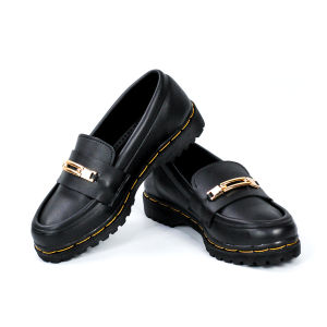 SEPARU WANITA KERJA SLIP ON LOFERS D01 KULIT