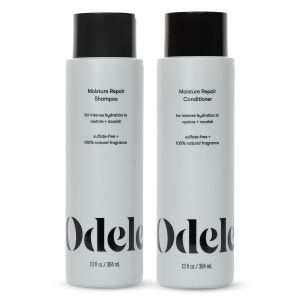 Odele Moisture Repair Sulfate-Free Shampoo & Conditioner Set for Intense Hydration to Restore &  Dry or Damaged Hair 13 Fl Oz Each (2-Pack)