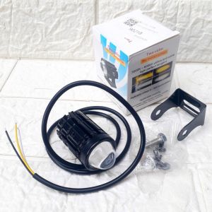 PROMO Lampu Tembak Laser Led Mini 2 Warna 12V/24V - Lampu Tembak Sorot Foglamp Mini D2 Laser Gun 12 VOLT - 24 VOLT