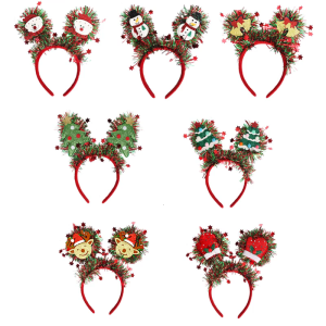 User Friendly Holiday Headpiece Christmas Star Accent Hair Hoop Comfortable Headdress Fit Adults Kids Event