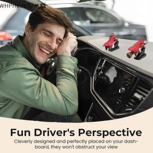 WP💓💛💖 Witch And Wizard Broomstick Dashboard Drift OrnamentsFantasy Car DecorationFun Drift & Turn Wizard Broomstick Decor