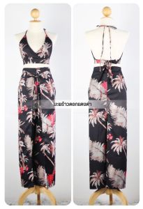 BIGINI บิกินี ลายมะพร้าว มาพร้อมกับกางเกง 4 สาย ผ้าไหมอิตาลี ที่นี่ที่เดียว 280.- #บิกินี #ชุดไปเที่ยวทะเล