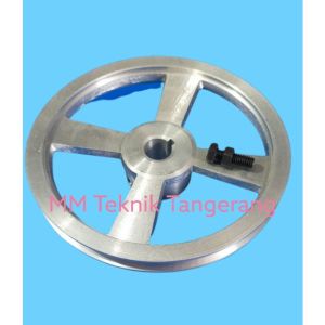 Pully A1 x 7 inch Alumunium poli puli pulli all A1 7" A1 x 7" A1x7" A1x7 A 1x7" 1x7 1 jalur As Buntu lobang lubang inchi Allumunium