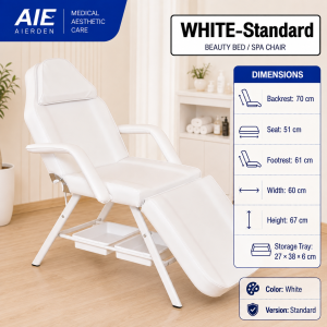 Aierden Massage bed Tattoo bed for beauty salon Folding physiotherapy bed Adjustable backrest massage chair