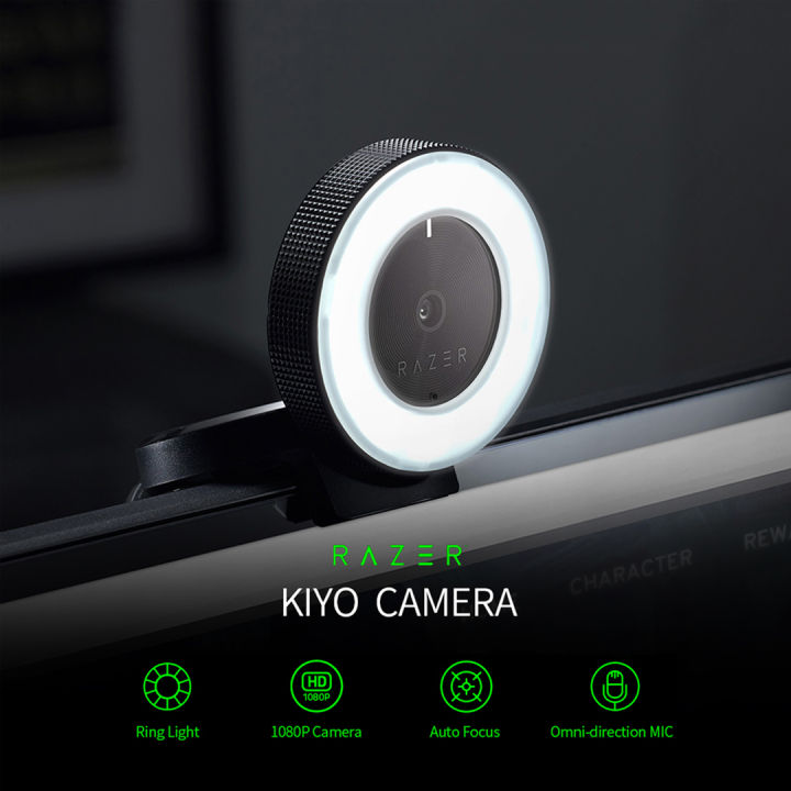 Ready to Ship] Razer Kiyo 1080P HD Webcam Desktop Streaming Camera