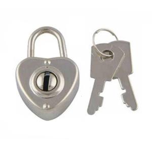 Alloy Diary Lock Mini Heart Vintage Padlocks With Key Box Decorative Padlock for Lovers Girls Students