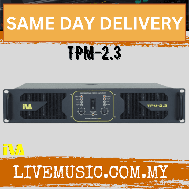IVA TPM-2.3 2 X 300W 8 Ohms Power Amplifier ( TPM2.3 / TPM 2.3 ) | Lazada