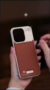 For Samsung S25 Ultra Leather Borderless Phone Case For iPhone 17 15 14 16 Pro Max Heat Dissipation Aromatherapy Anti Drop Case