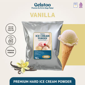 Bubuk Es Krim Hard Ice Cream Powder Premium Rasa Vanila Gelatoo Vanilla 250 gram / 1 kg