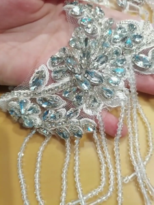 Glitter Tassels Epaulet Rhinestone Shoulder Board Costume Shoulder Decor Shoulder Mark Fringed Epaulet for Suit