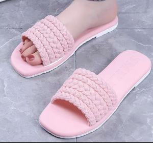 Womens Comfortable Korean Style Flat Sandals & Slippers for Indoor & Outdoor Use 2025 #WT157