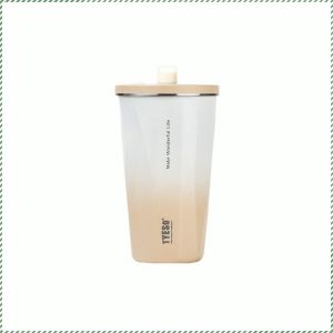 ถ้วยเก็บความร้อน ปรับอุณหภูมิได้ แก้วน้ำร้อน เงินเปล่า สีไล่ระดับสี การเคลือบผงที่เป็นมิตรต่อสิ่งแวดล้อม