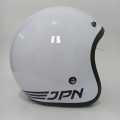 Helm bogo jpn arc retro putih kaca datar flat visor. 