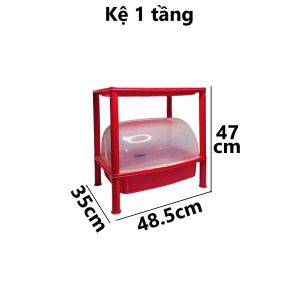 Kệ nắp 1 2 3 tầng nhựa VIỆT NHẬT - Đựng đồ đa năng úp chén bát rau củ đồ nhà bếp - 5552
