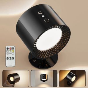 PELLETIZING ic ic Wall Light Wall Mounted USB Rechargeable LED  Wall Lamp Portable Rotatable Cabinet Spotlight Night Light