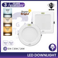[Sirim] LED Downlight 4/6/8Inch 12W 20W 24W Round/Square Ultra Slim LED Recessed Light Lampu Downlight Lampu Siling. 