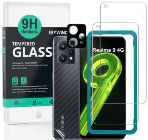 Ibywind Realme 9 4G [2PCS Pack] Tempered Glass Screen Protector With Easy Install Kit