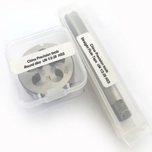 2pcs Unified thread Plug tap and die set Round dies taps sets 1/2 1/2-13 UNF UNS 1/2-14 1/2-16 1/2-18 1/2-20 1/2-24 1/2-28