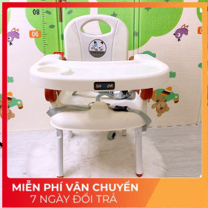 [FREESHIP] GHẾ ĂN DẶM GẤP GỌN SHOUDA CHO BÉ  KÈM CHÂN SẮT  BH 6 tháng