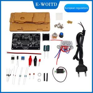 【E-WOITD】 LM317แหล่งจ่ายไฟแบบปรับได้ชุด DIY โมดูลแรงดันไฟฟ้า DC ชิ้นส่วนเชื่อมการผลิตอิเล็กทรอนิกส์จำนวนมาก