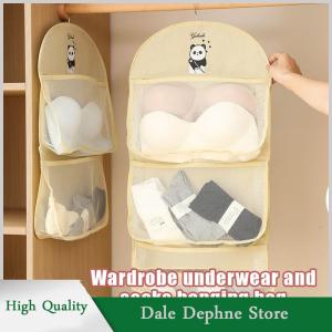 [Dale Dephne] 2 3 lớp lưu trữ dung lượng lớn túi lưới đồ lót vớ lưu trữ túi thoáng khí tủ quần áo tổ chức với quần áo móc áo