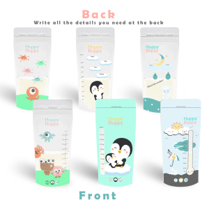 Huppy Buppy Disposable Breast Milk Storage Bags 90 Pieces 9oz