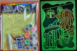 Glow-In-The-Dark Sand Art Display Stand Kit (Kids crafts)