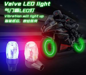 Tutup Pentil Nyala LED Getaran Ban Motor Bisa di Cas Ulang Bisa Untuk Semua Motor