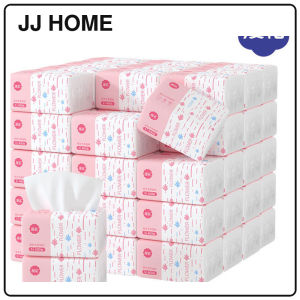 【JJ HOME】【30 Packs/Box】ManHua Pink Drawing Tissue 5-Ply 400 Sheets/Pack Thick Soft Facial Tissue
