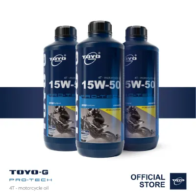 TOYO-G PROTECH SAE 15W-50 | 4-Stroke Motorcycle Synthetic Ester mix Engine Oil (1L)