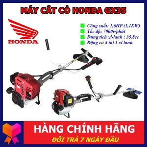 Máy Cắt Cỏ Honda GX35 Thái Lan Chạy Xăng - Động Cơ 4 Thì - Bao Khỏe Bao Bền