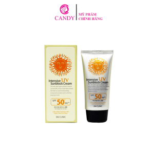 [Hoàn Tiền 8%]Kem chống nắng 3w Clinic Intensive UV Sunblock - Bảo vệ da an toàn dưới ánh nắng