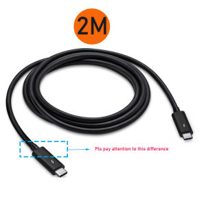 Active Thunderbolt 3 cable 2M 1.5M 40Gbps Certified Thunderbolt 3 cable 100W PD Charging 5K Resolutions True Genuine Thunderbolt cable for Apple Macbook Pro Imac Mac Mini