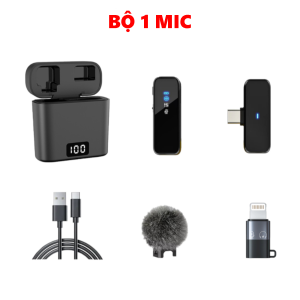 Mic Thu Âm Không Dây M31 - Bật Tắt Lọc Ồn Nhanh Chóng Âm Thanh To Rõ Dung Lượng Pin Lớn