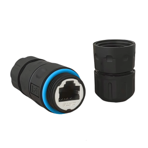 Coupler M20ป้องกัน RJ45 CAT6โซนรุนแรง IP68ได้รับการคุ้มครองพอร์ตอิเทอร์เน็ตหญิงถึงคอนเนคเตอร์ตัวเมีย