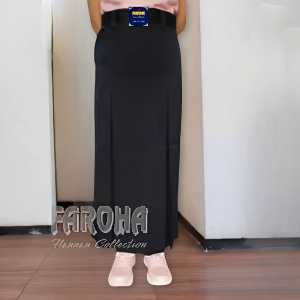 Rok Span Belah Dua Depan Panjang Rempel Rok Sekolah SMP SMA SMK Anak Perempuan Twist Terbaik
