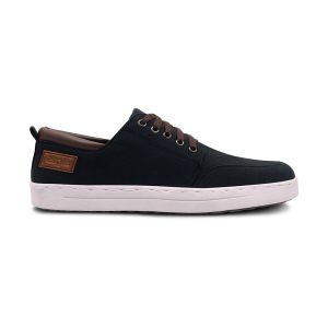 Sepatu Pria Casual Sneaker Original Ergie Elko Kanvas Hitam Full Jahit - Hitam 41