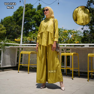 NMR Setelan Celana Kulot Tunik Katun Toyobo Vol 1543-6