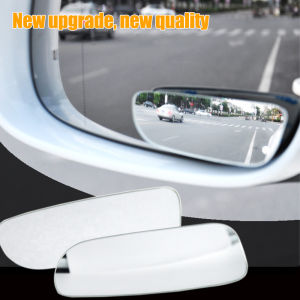 2pcs Car Blind Spot Mirror Frameless Auxiliary Rearview Mirror Auto Motorcycle Universal Wide Angle Adjustable Small Mirrors