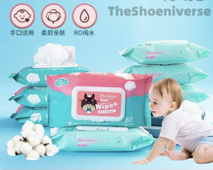 Runbeier Organic Baby Wipes 80 pulls per pack/10pulls (Non-Alcohol-wetwipes)