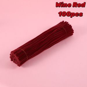 8mm 100pcs DIY Macaron Fuzzy Wire Super Thickened Wool to Make Flowers and Valentines Day Gifts
