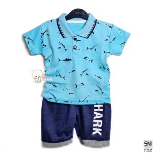 JOVA BAJU BAYI LAKI LAKI SETELAN ANAK COWO LUCU STELAN COWOK 6 12 BULAN KEREN TRENDY KEKINIAN WANGKI BAJU KERAH HIU