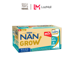 [CHỈ 25-29.09 QT ĐƠN 599K/999K/1299K] Thùng 24 hộp Sữa Dinh Dưỡng Pha Sẵn Nestlé NANGROW 180ml cho bé trên 1 tuổi - Sữa nước vị nhạt thanh mát hỗ trợ Tăng cân chiều cao đề kháng phát triển trí não công thức từ Thụy Sĩ