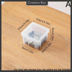 [Creative] Portable Storage Box Paper Money Album Currency Case Storage Collection Boxes Holder Transparent Plastic Case